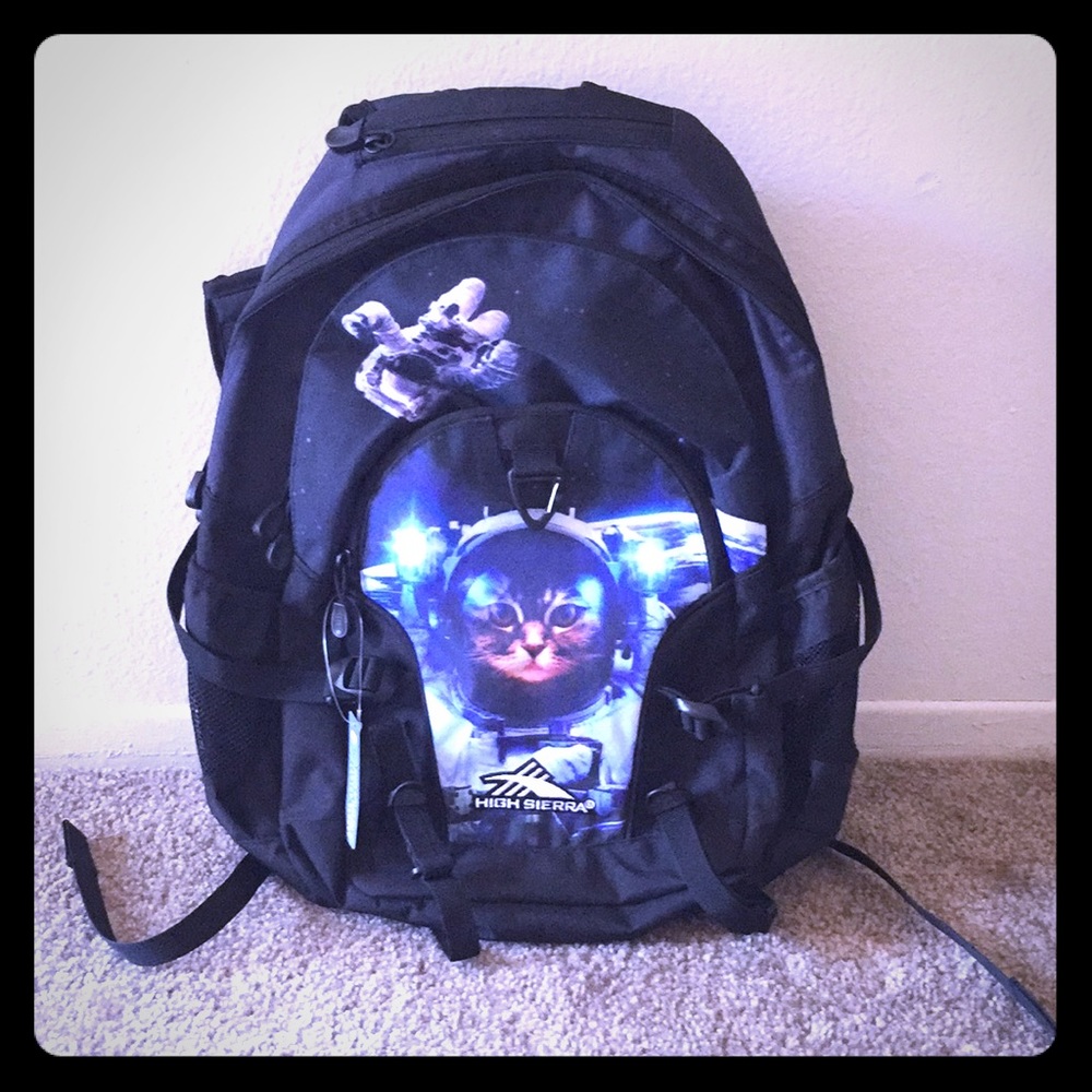 ❌ SOLD ⛔️ 😸 Space Cat Backpack w/ Laptop Sleeve